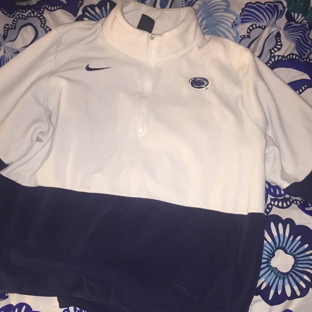 Dark blue and white nike sweater